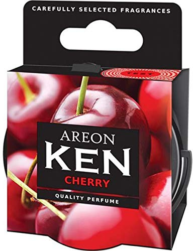 AREON Ken Auto Duft Cherry Lufterfrischer Kirsche Dose Autoduft Duftdose Wohnung Erfrischer 3D Set Pack x 2