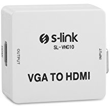S-Link SL-VHC10 Convertisseur VGA vers HDMI Mini Model Noir