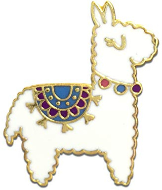 Alpaka Pin - Lustige Alpaka Anstecker - Lama Anstecknadel - Alpaka Schmuck - Brosche - Kleine Geschenkidee für Mädchen - Geschenk zum Geburtstag - Kleinigkeit - Mitbringsel - metall - niedlich