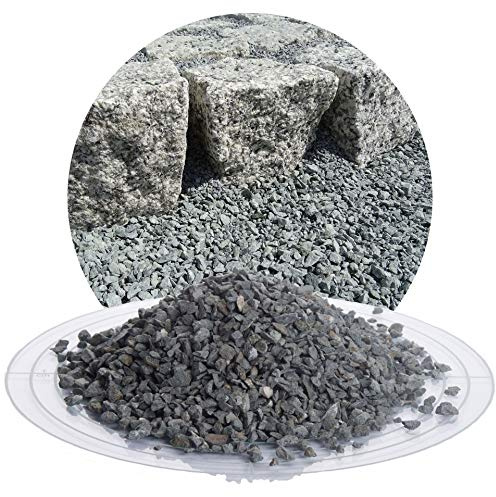 Schicker Mineral Diabas Pflastersplitt grau 2-5 mm 25 kg, Verlegesplitt | Stabile, drainagefähige Pflasterbettung, witterungsbeständig, robust, streusalzresistent, geeignet für hohe Belastung, Splitt