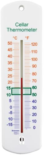 Brannan Beer and Wine Cellar Thermometer 240 MM - Ideal for Beer Or Wine Temperature Monitoring