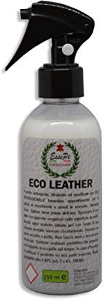 Eco Leather detergente per Articoli in Ecopelle, Similpelle, Vinile e Skai. Pulisce, nutre e Protegge. Prodotto di Alta qualità. Base acquosa No Toxic. 250 ml