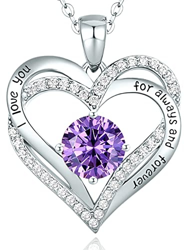 CDE Kette Damen Herz Geburtstags 925 Sterling Silber Schmuck Geschenk | Halskette für Frauen Schmuck Freundin Weihnachten Valentinstag Geburtstag Muttertags Geschenk Hochzeit Jubiläum