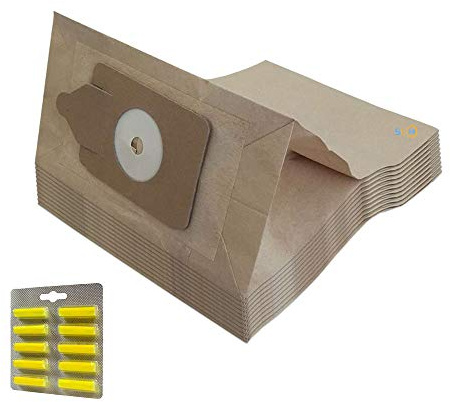 MohMus SET 10 Air Fresheners + 10 Vacuum Cleaner Dust Bags For NUMATIC AVQ 380, NSR-200A, HVR-204P, NVR 225 bis NVR 260, Henry Xtra HVX-200-22, NVP200, MFQ-300, RSV-130P