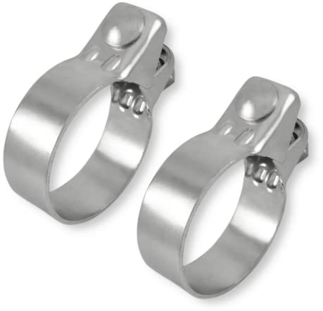 2x Auspuffschellen ø von 34 bis 82 mm Edelstahl Breitbandschellen Klemme Bandschelle Rohrschelle (80,5 mm (79-82mm))