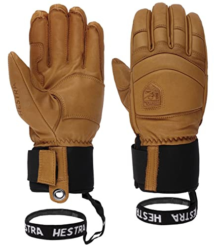 Hestra Fall Line 5-Finger Handschuhe Fingerhandschuhe Lederhandschuhe Herren - mit Futter Winter Herbst-Winter