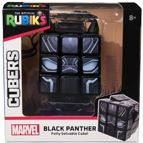 Rubik's Puzzle Brain Teaser Game Rubiks Cubers Black Panther