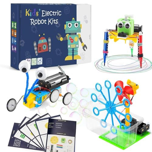 Afufu Kits Éducatifs de Sciences, Jeu Scientifique avec 3 Expériences Scientifiques sur l'électricité, Jouets Éducatifs de Physique STEM Kit Electronique a Monter, Cadeaux Jeux Enfants 6-14 Ans