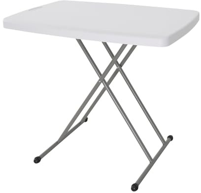 BigBuy Garden Mesa Plegable Blanco Acero HDPE 76 x 50 x 71,5 cm