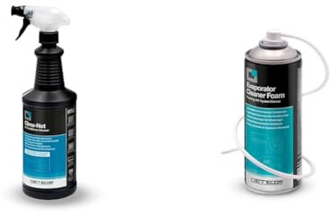ERRECOM Clima-Net, Detergente per Climatizzatori, Filtri, Batterie alettate e unità Esterne, 1 L & Evaporator Cleaner Foam, Pulitore Schiumoso per Climatizzatore, 400 mL