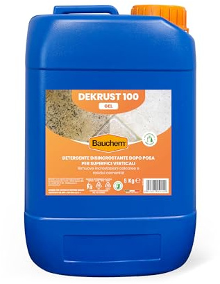 Bauchem Dekrust 100 Gel Dopo Posa Disincrostante per Pavimenti, Rivestimenti e Fughe 5 Kg