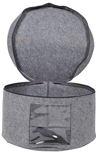 LABRIMP Runde Hutbox Mit Deckel Und Griff Für Hutaufbewahrung Großes Aufbewahrungsbox-organizer-etui Geeignet Für Baseballmützen Cowboymützen Für Familiengebrauch Und Aufbewahrung Von Acce