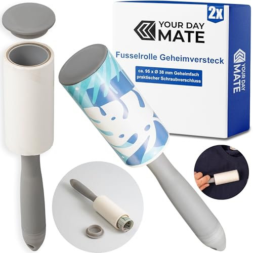 Rouleau à Peluches avec Compartiment Secret, 2 Packs, Grande cachette dans Le Rouleau à Peluches, avec Fermeture à vis, cachette d'objets de Valeur, cachette secrète pour l'argent