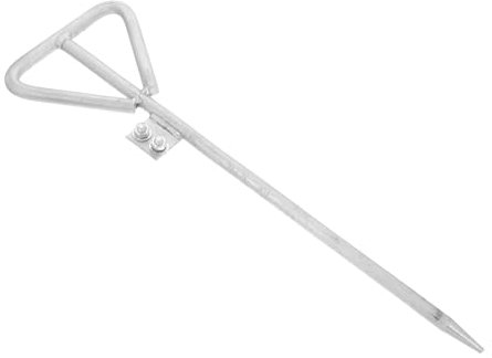 BAZEITFLOW Erdungsstab Verzinkt Für Hausinstallation Gartenerdungsstab Mit Einfacher Handhabung Geeignet Als Erdungspfahl Für Elektrische Geräte Langlebiges Erdungszubehör Für Außenbereich Un