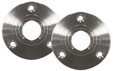 GeilSpace Stainless Steel Floor Flange, 304 Pipe Flange Fitting for Plumbing, Industrial Use, Furniture DIY – Pipe Fittings, Rust-Resistant, Set of 2 (1/2)