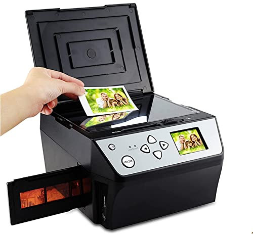 DLAZUM Scanner per pellicole ad Alta risoluzione da 22 MP, Scanner per pellicole e Diapositive, File JPG digitali HD da 22 MP, converte pellicole 135/diapositive 35 mm/pellicole 110/foto/