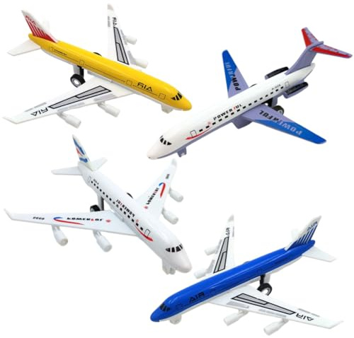 GVMJHYK Aereo modelli di aereo giocattolo in lega pull back giocattolo per anni ragazzi ragazze, bambini veicoli da gioco per bambini regalo di compleanno