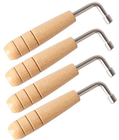 BESPORTBLE 4 Stück Leierharfen Stimmwerkzeug Aus Robustem Material Kompakter Schlüssel Zur Präzisen Klangeinstellung Tragbares Instrumentenzubehör Für Leier Und Saiteninstrumente