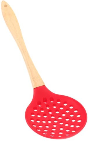 UKCOCO Cuchara Redonda Mango De Silicona Espumador Para Servir Alimentos Colador Para Ollas Calientes Utensilio De Cocina Hogar y Restaurante