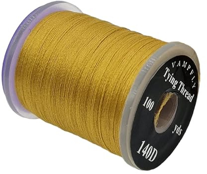 Filo per legare mosche forti in bobine standard per pesca a mosca, accessori in oro 2,5 x 3 cm