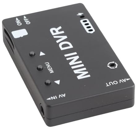 Depisuta Mini FPV DVR Module NTSC PAL Switchable Video Audio Recorder for RC Models, 32GB Memory Card Support, Portable Design Suit for FPV Drone Enthusiasts