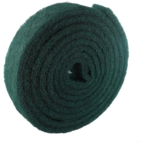 5.8M Roll Green Nylon Emery Scouring Pad for Kitchen Cleaning, Pots, Dishes, Stoves and Tile Floors - Industrial Grade Abrasive Tool with(7 CM X 5.8 Meters)