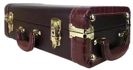 JISADER Saxophonkoffer, Altsaxophon Gigbag, Tragetasche Aus PU, Dick Gepolstert, Stoßfest, mit Griff, Geeignet für Anfänger, Braun
