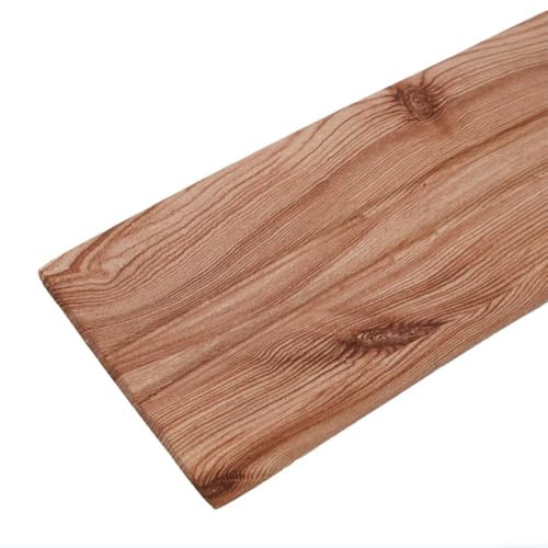 Rodapié decorativo de espuma para zócalo de la cintura de 3 metros autoadhesivo para protección de pared del hogar y anticolisión, resistente a la humedad, fácil de (grano de madera gris)