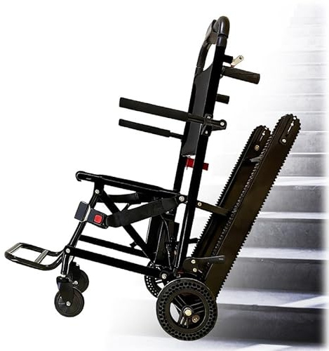 Elektrische Treppenlifte,Geeignet FüR Treppen Auf- Und -Abfahrten,Sowie FüR Treppensteiger rollstüHle,Faltbare,Tragbare Treppenlifte Mit Einer Maximalen Traglast Von 350 Pfund Schwarz