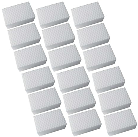 18 esponjas quitamanchas, Doble Densidad, Esponja de melamina Premium para Paredes, Cocina y baño, Esponja Extra Duradera, Elimina Manchas Solo con Agua, Esponja de Limpieza Universal