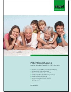 Sigel 10 x Formular Patientenverfügung DIN A4 hoch + C4 Umschlag