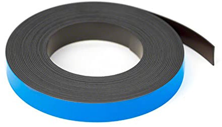 first4magnets™ MFL12(BU)-1X5M Nastro magnetico blu per griglia, larghezza spessore (12,7 mm x 0,76 mm x 5 metri), 12.7mm wide x 0.76mm thick
