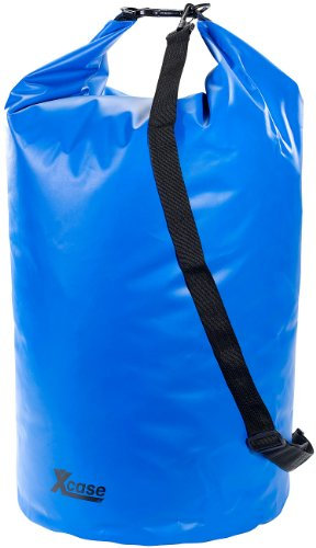Xcase Wasserdichter Sack: Wasserdichter Packsack 70 Liter, blau (Schwimmsack wasserdicht, Schwimmbeutel wasserdicht, Wasserdichte Tasche zum Schwimmen)
