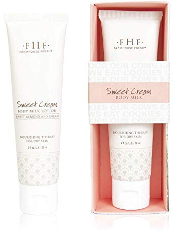 FarmHouse Fresh Sweet Cream Body Milk Travel Lotion, Sweet Cream, 2 fl. oz.