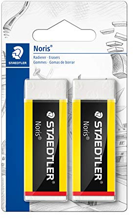 Staedtler 526 N20bk2 – Pack de 1 avec 2 Gommes à effacer Noris