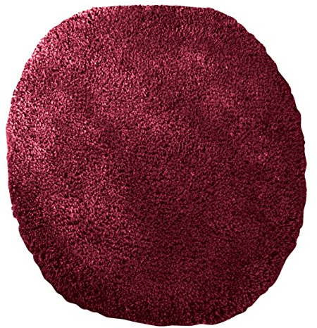 Kinzler J-10000/13 hochwertiger Mikrofaser WC Deckelbezug Uni, 47x50 cm, flusenfrei, pflegeleicht, Bordeaux
