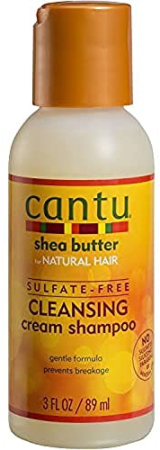 CANTU - Sulfatfreies Sheabutter Shampoo - Creme Reinigungscreme - Einfach zu verwenden - Hergestellt in den USA, cremefarben - 89 ml