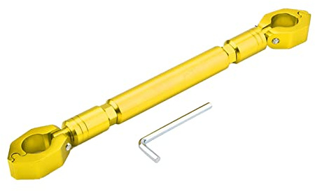 Akozon Motorrad Lenkerbar Aluminiumlegierung Ausgleichsstange Universal 22mm Goldfarben