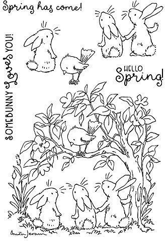 Hase Häschen Frühling Vögel Schablone Und Stempel Sätze Für Karte Herstellung Papier Handwerk Scrapbooking Liefern Metall Schneidwerkzeuge Klar Gummi Stempel Sets DIY Scrapbooking Foto Album Dekor