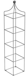 ELEO Rankobelisk Catania, anthrazit schwarz, 160x34 cm, pulverbeschichtet
