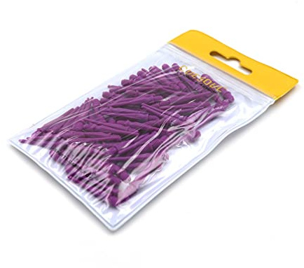 CUESOUL Touch-Point Soft Tips Dart Point 2BA Filetage Standard, Paquet de 80 Pièces, Utilisation Durable（Violet）
