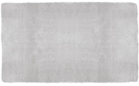 Kleine Wolke Badteppich CONY Silbergrau 70 x 120 cm | OEKO-TEX zertifiziert, besonders weich, rutschhemmende Unterseite, für Fußbodenheizung, maschinenwaschbar, 100% Polyester