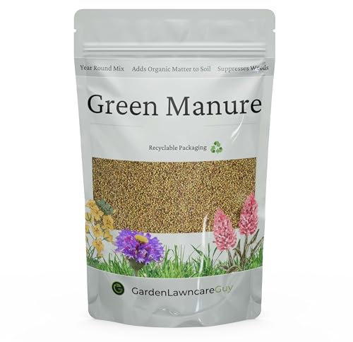 Green Manure Seeds UK – Use Year-Round for Allotments, Vegetable Beds & Soil Health – Suppress Weeds – Enrich Soil – Mix of Grass, Mustard, Radish & Phacelia