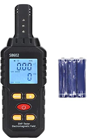 Détecteur EMF Testeur de Rayonnement électromagnétique Compteur de Champ Magnétique Affichage Numérique Compteur Geiger Beta Gamma Testeur de Rayons X Détecteur de Rayonnement Portable