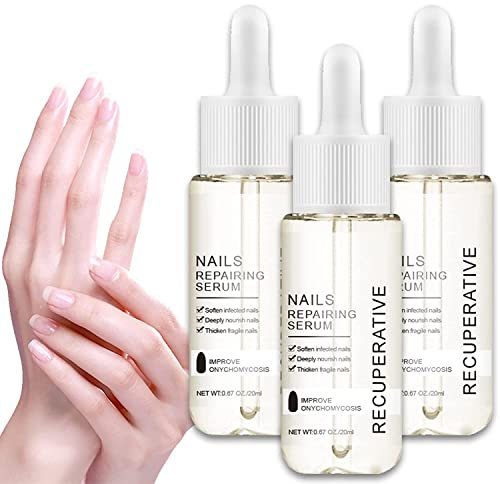 GFOUK 7 Tage Nagelwachstum und Stärkungsserum, Nagelwachstum und Kraftserum, Nagelwachstum und Stärkungsölserum, stärkere Nägel in 1 Woche, Nagelstärkungsbehandlung (3 Stück)