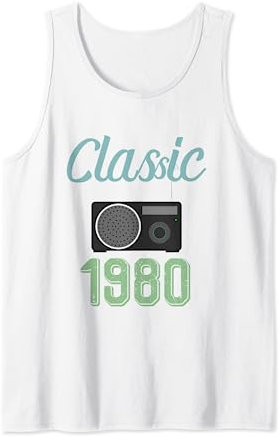 Vintage 80's Tees - Klassisches Radio-T-Shirt von 1980 Tank Top