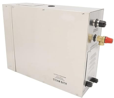 Manta de Sauna infrarroja 4.5KW Sistema de generador de Ducha de Vapor autodrenante Comercial Generador de Vapor de Acero Inoxidable Sala de Sauna Máquina de baño de Vapor para Sala de SPA para p