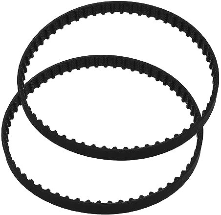 EMSea Lot de 2 courroies de transmission de rechange 120XL031 en caoutchouc synchrones pour courroie de distribution à boucle fermée Noir