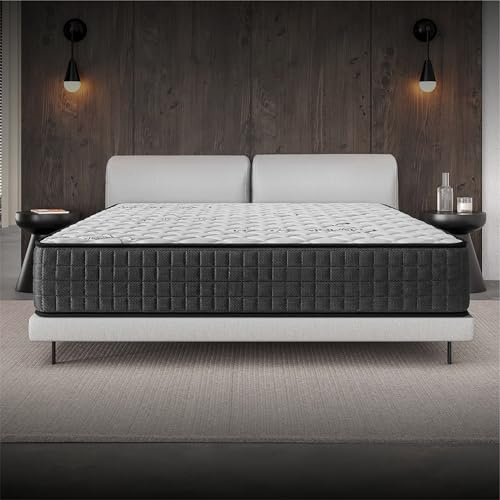 COSMOS Materasso Ibrido Gamma 160x200 cm - Gamma - Altezza 30 cm, Molle Insacchettate, Schiuma HR e Blue Latex, Supporto Medio-Rigido, Indipendenza di Movimento, Reversibile, Produzione Europea