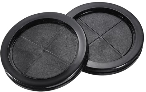 QUARKZMAN Pasacables de Goma Redondo de Doble Cara, Diámetro de Montaje de 110 mm, Diámetro Interior de 100 mm, para Protección de Cables, Juego de 4 Unidades